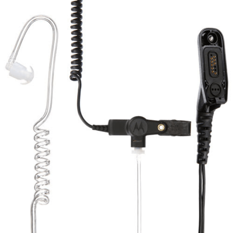 Motorola PMLN6129A DP4000 Series Impres 2 Wire Surveillance Kit With Low Noise Kit UL/TIA 4950 - Black - RadioTrader