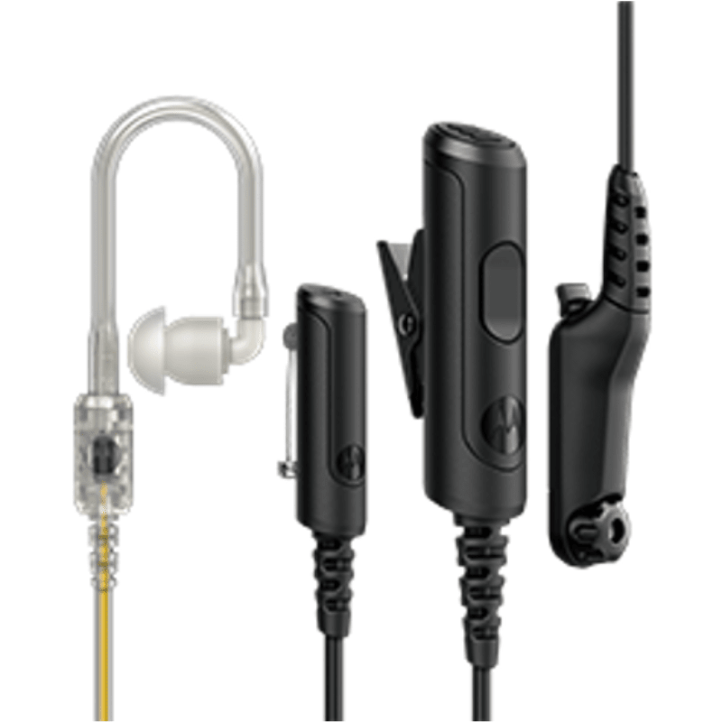 Motorola R7 3-Wire IMPRES™ Survelliance Kit, with Audio Translucent Tube - RadioTrader