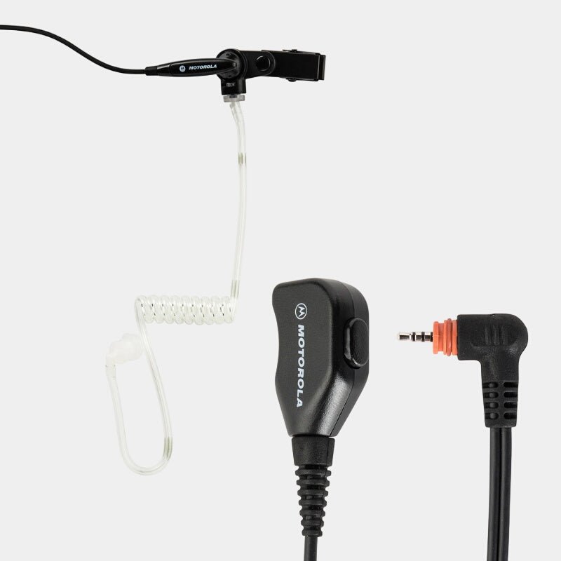 Motorola SL1600 SL2600 2-Wire Earpiece With Clear Acoustic Tube and PTT - RadioTrader