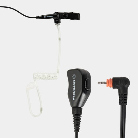 Motorola SL1600 SL2600 2-Wire Earpiece With Clear Acoustic Tube and PTT - RadioTrader