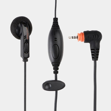 Motorola SL1600 SL2600 Mag One Earbud with in-line microphone and PTT - RadioTrader