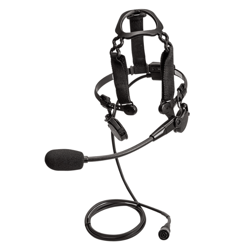 Motorola Tactical Temple Transducer With Boom Mic for DP4000e Series - RadioTrader