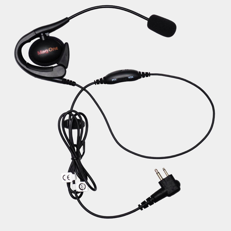 Motorola PMLN6537A MagOne Earset With Boom Microphone and In-Line PTT/ VOX Switch.