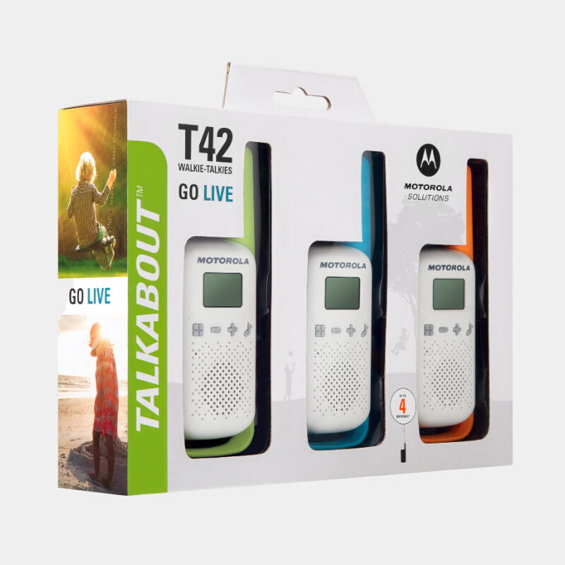Motorola T42 Talkabout Triple Pack Walkie-Talkie PMR446.