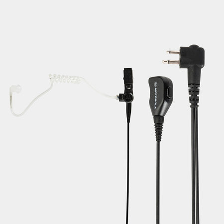 Motorola PMLN6530A 2-Wire Earpiece Black With Clear Acoustic Tube.
