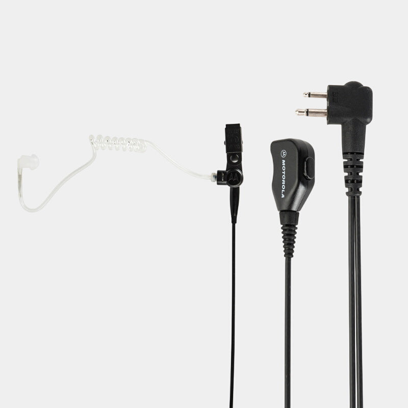 Motorola PMLN6530A 2-Wire Earpiece Black With Clear Acoustic Tube.
