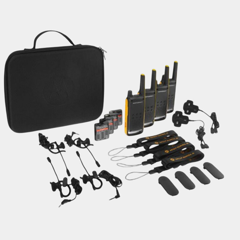 Motorola T82 Talkabout Extreme Quad Pack.