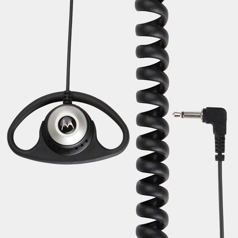 Motorola PMLN4620B D-Shell Receive Only RSM Earpiece 3.5mm Plug.