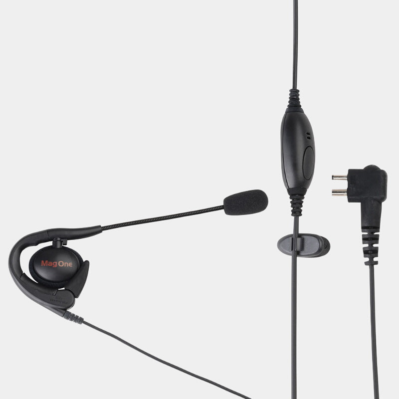 Motorola PMLN6537A MagOne Earset With Boom Microphone and In-Line PTT/ VOX Switch.