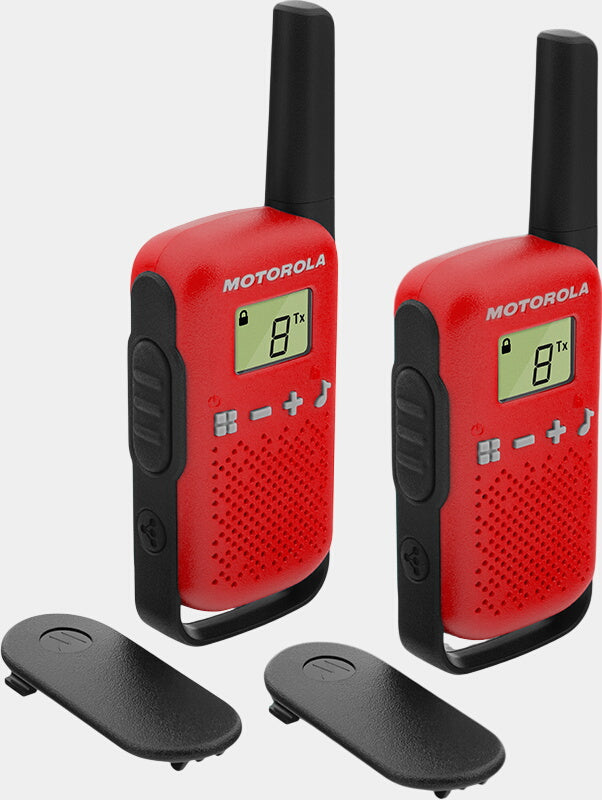 Motorola T42 Licence-Free Red Twin Pack