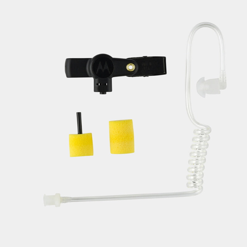 Motorola RLN6230A Extreme Noise Kit Includes Foam Earplugs With Acoustic Tube Black.