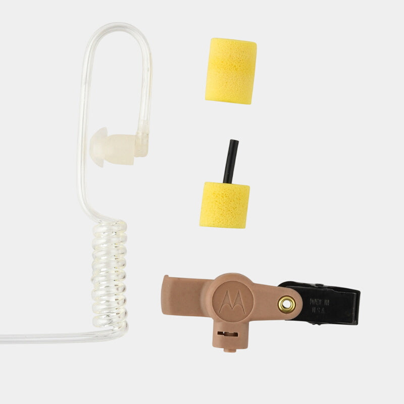 Motorola RLN6231A Extreme Noise Kit Includes Foam Earplugs With Acoustic Tube Beige.