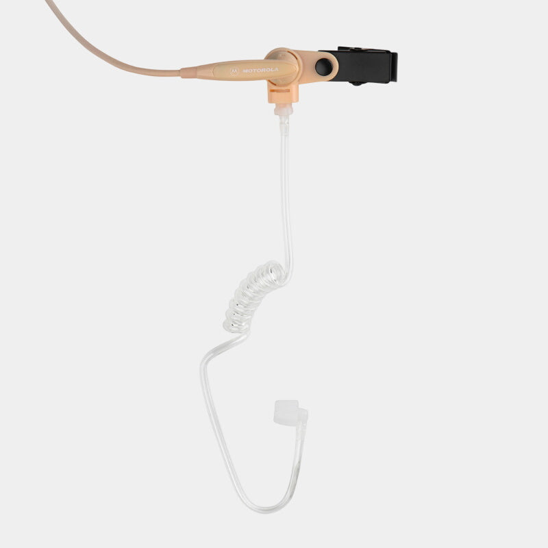 Motorola PMLN6445A 2-Wire Earpiece Beige With Clear Acoustic Tube.